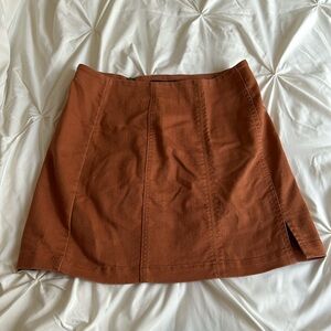 Women’s Burnt Orange Mini Skirt